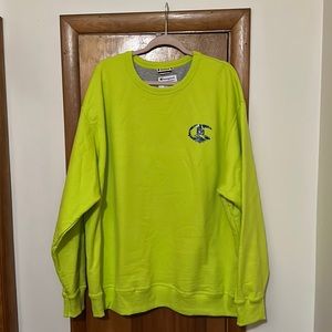 Champion lime green sweatshirt